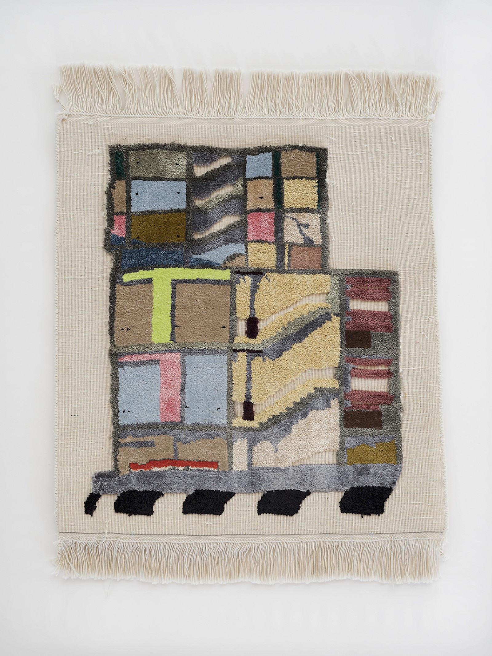 Image - Demolished house II, 2022, Size: 66 x 48 x 1cm, Cotton (knot carpet)