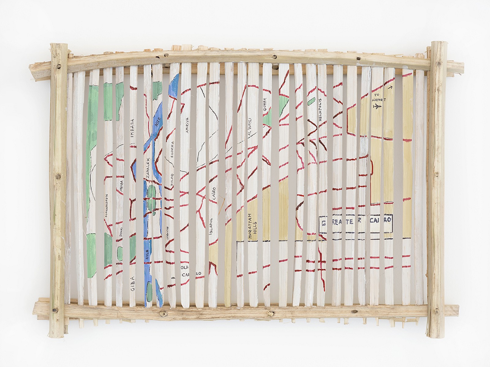 Image - TITLE: MAP CAIRO, SIZE: 48 x 37 x 5 cm, Palm wood