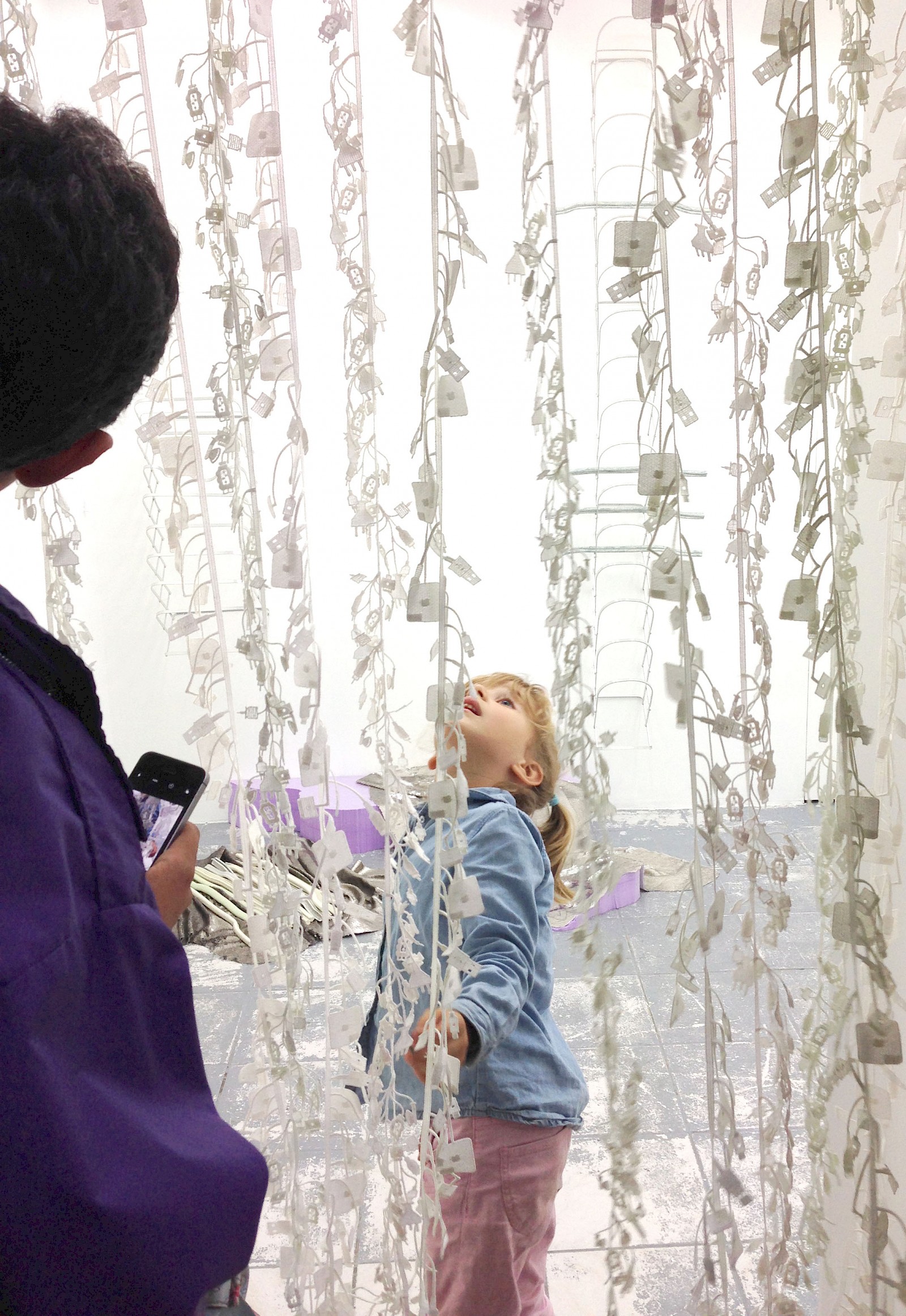 Image - Cable embroidery curtain,  75 × 170 cm, dimensions variable