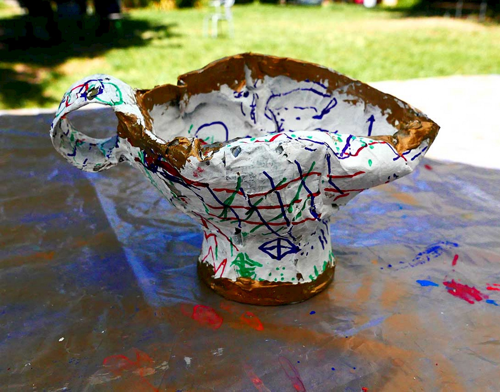 Image - Papier maché saucer